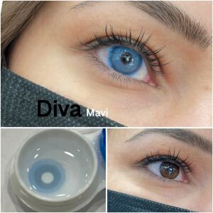Victoria Diva 1 Yıllık Lens DİVA MAVİ